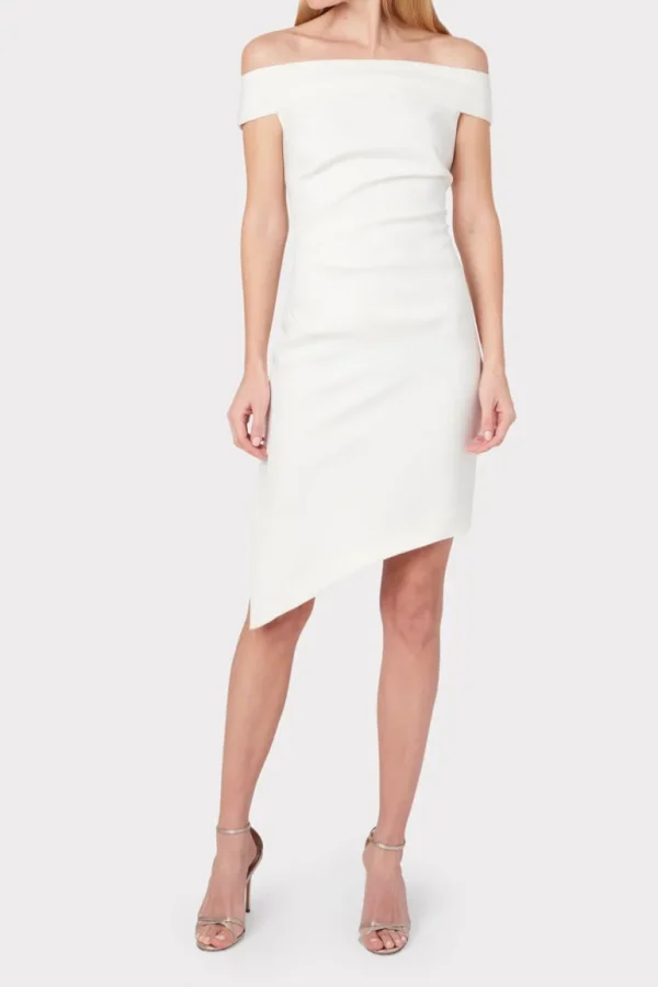 Sale MILLY Ally Cocktail Dress Ecru