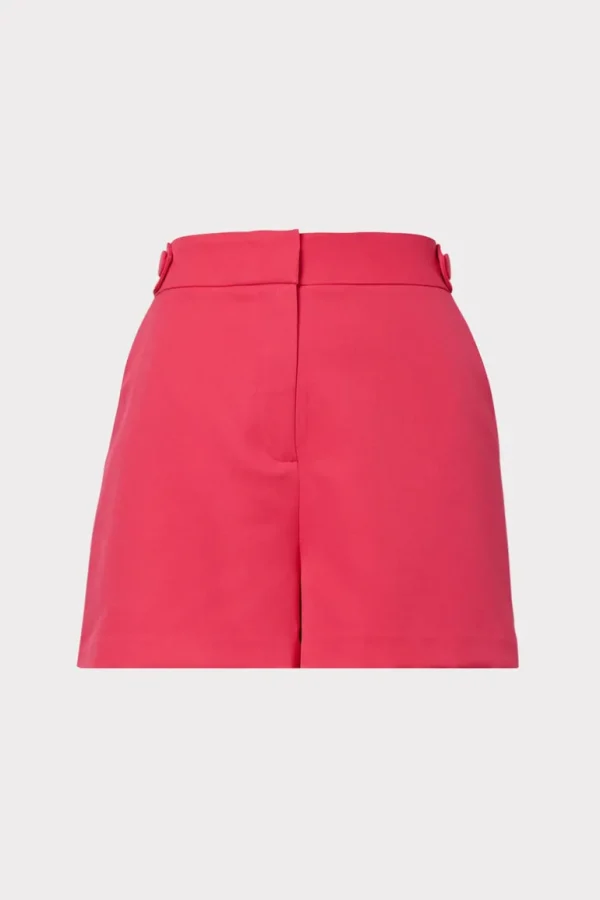 Cheap MILLY Aria Cady Button Shorts Milly Pink