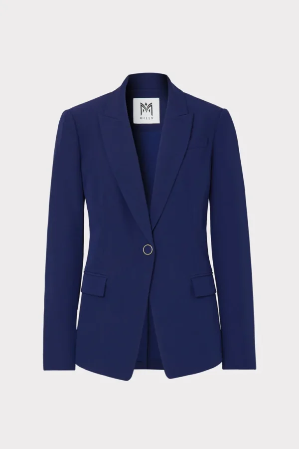 Shop MILLY Avery Cady Blazer Navy