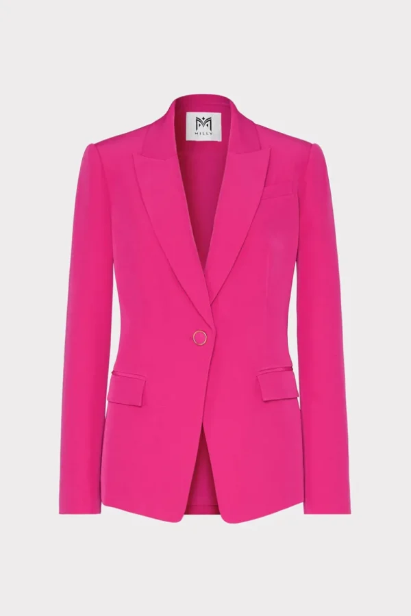 Best MILLY Avery Cady Blazer Fuchsia