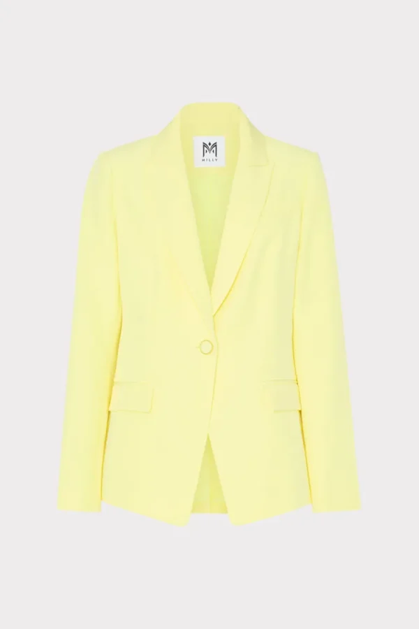 Cheap MILLY Avery Cady Blazer Yellow