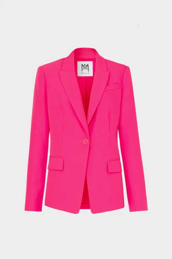 Clearance MILLY Avery Cady Blazer Milly Pink