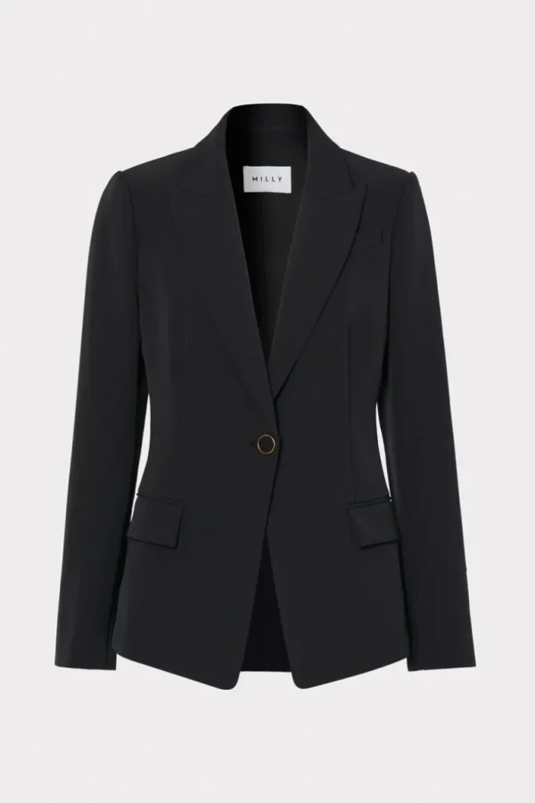 Outlet MILLY Avery Cady Blazer Black