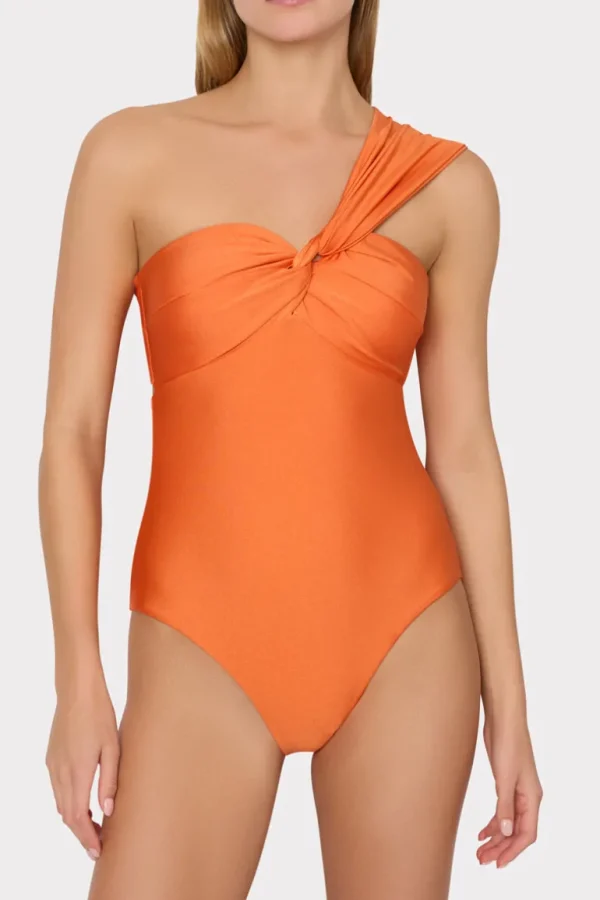 Outlet MILLY Betsy Bandeau One Piece Orange