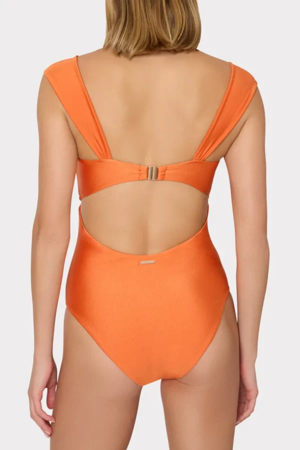 Outlet MILLY Betsy Bandeau One Piece Orange