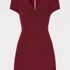 Cheap MILLY Cady Atalie Dress Wine