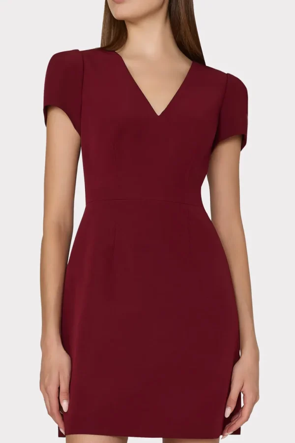 Cheap MILLY Cady Atalie Dress Wine