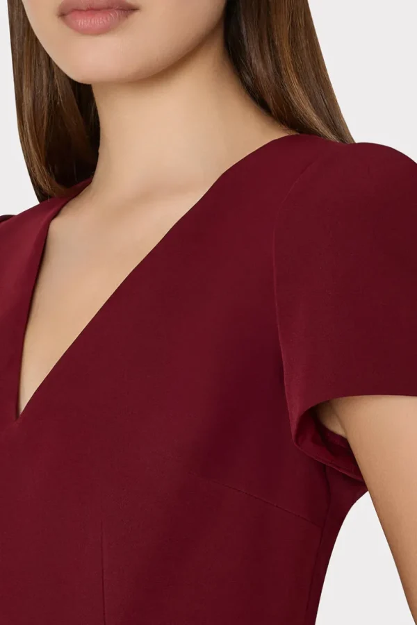 Cheap MILLY Cady Atalie Dress Wine