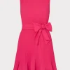 Best Sale MILLY Carreen Pleated Mini Dress Milly Pink