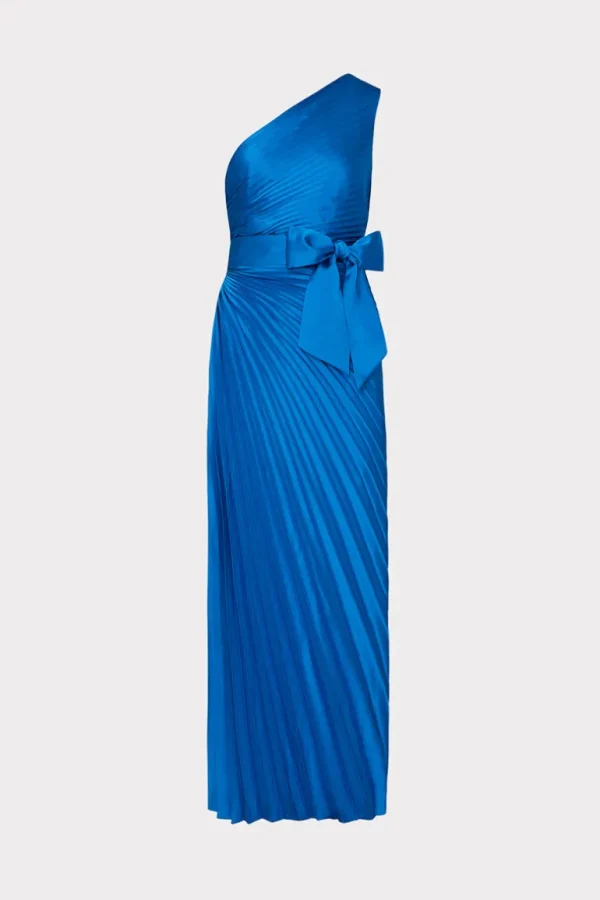 Best MILLY Estelle Satin Dress Blue