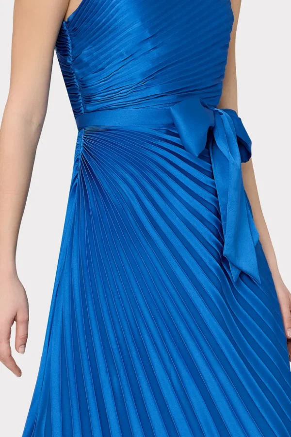 Best MILLY Estelle Satin Dress Blue