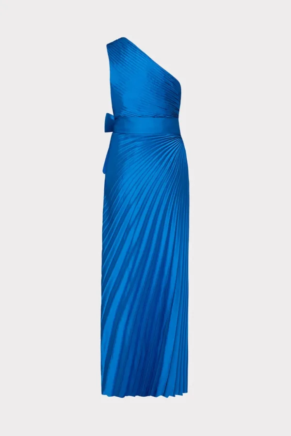 Best MILLY Estelle Satin Dress Blue