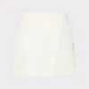 Fashion MILLY Evalyn Crepe Skort White