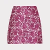 Online MILLY Floral Jacquard Skirt Pink