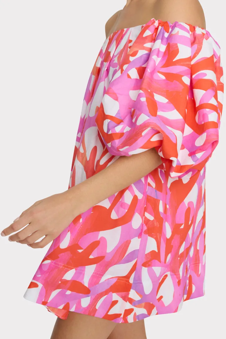 jamie_under_the_sea_off_t_2-1.webp New MILLY Jamie Under The Sea Off The Shoulder Mini Dress Pink Multi