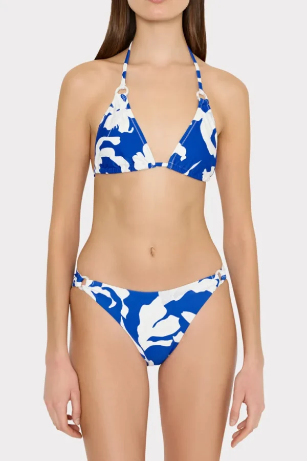 Best Sale MILLY Lily Silhouette Ring Bikini Bottom Blue/Ecru