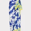 Flash Sale MILLY Lily Silhouette Sarong Blue/Ecru