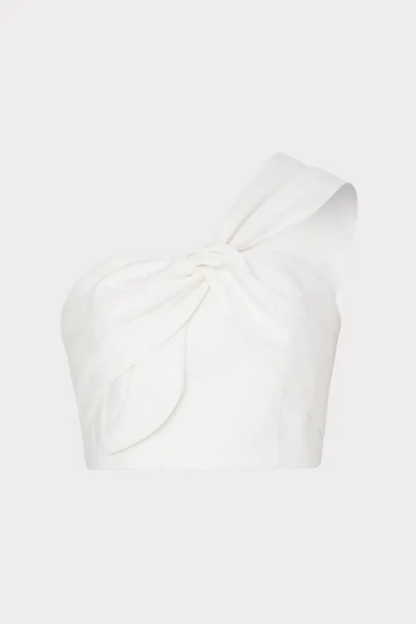 Outlet MILLY Linen Top White