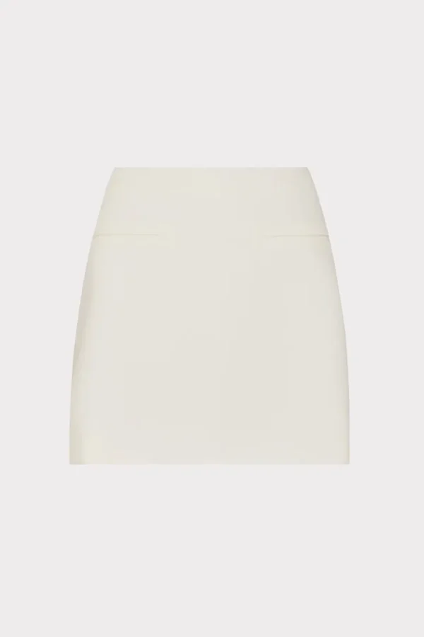 Outlet MILLY Lizzy Cady Mini Skirt Ecru