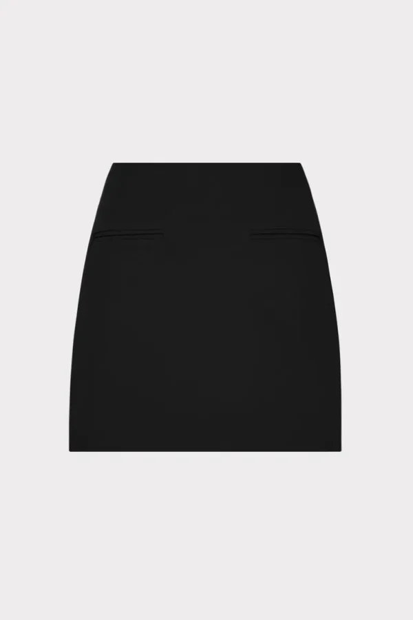 New MILLY Lizzy Cady Mini Skirt Black