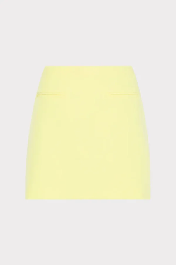 Best Sale MILLY Lizzy Cady Mini Skirt Yellow