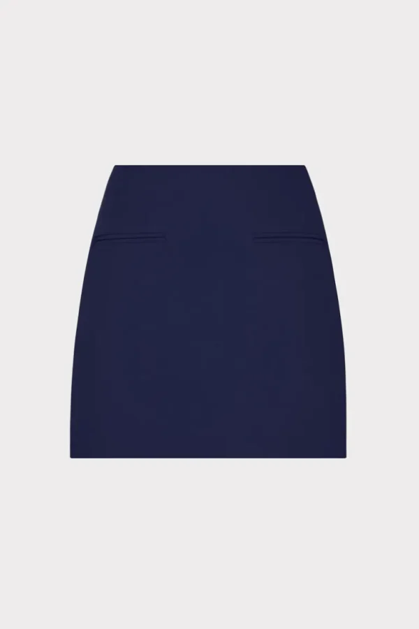 Cheap MILLY Lizzy Cady Mini Skirt Navy