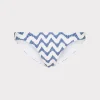 Store MILLY Margot Barcelona Chevron Bikini Bottom White/Blue