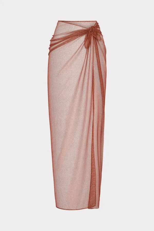 Store MILLY Metallic Mesh Sarong Copper