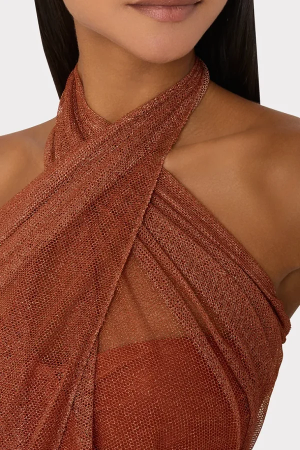 Store MILLY Metallic Mesh Sarong Copper