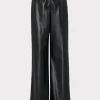 Outlet MILLY Nash Vegan Leather Pants Black