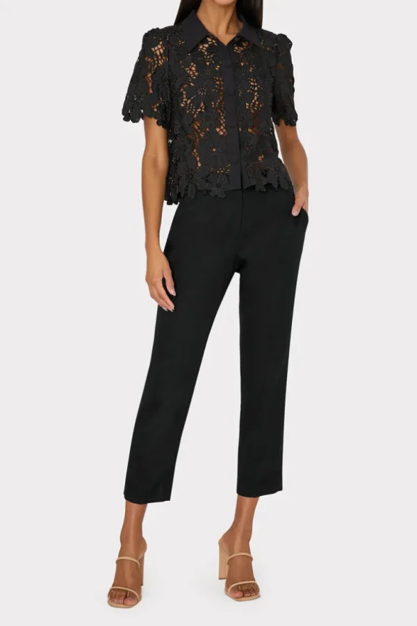 Best MILLY Nicola Cady Pants Black