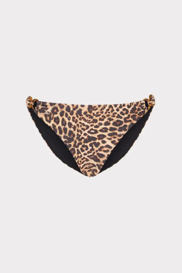 Cheap MILLY Niki Leopard O-Ring Bikini Bottom Multi