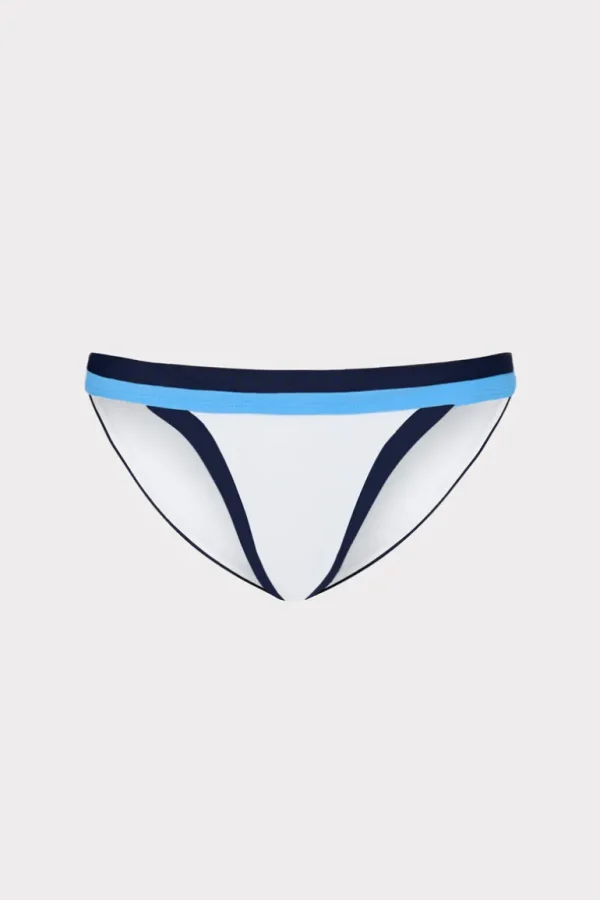 Cheap MILLY Positano Color Block Bikini Bottom Navy Multi