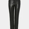 New MILLY Rue Vegan Leather Pants Black