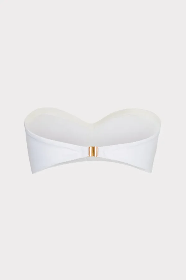Online MILLY Soleil Twist Bandeau Top White