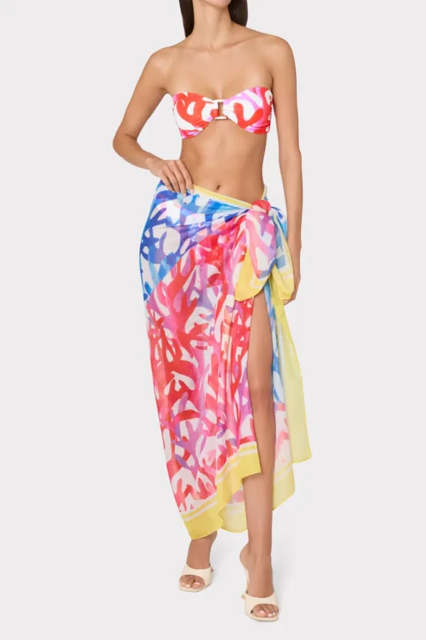 Discount MILLY Under The Sea Sarong Pink Multi