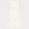 Fashion MILLY Verity Geo Eyelet Cover-Up Dress White